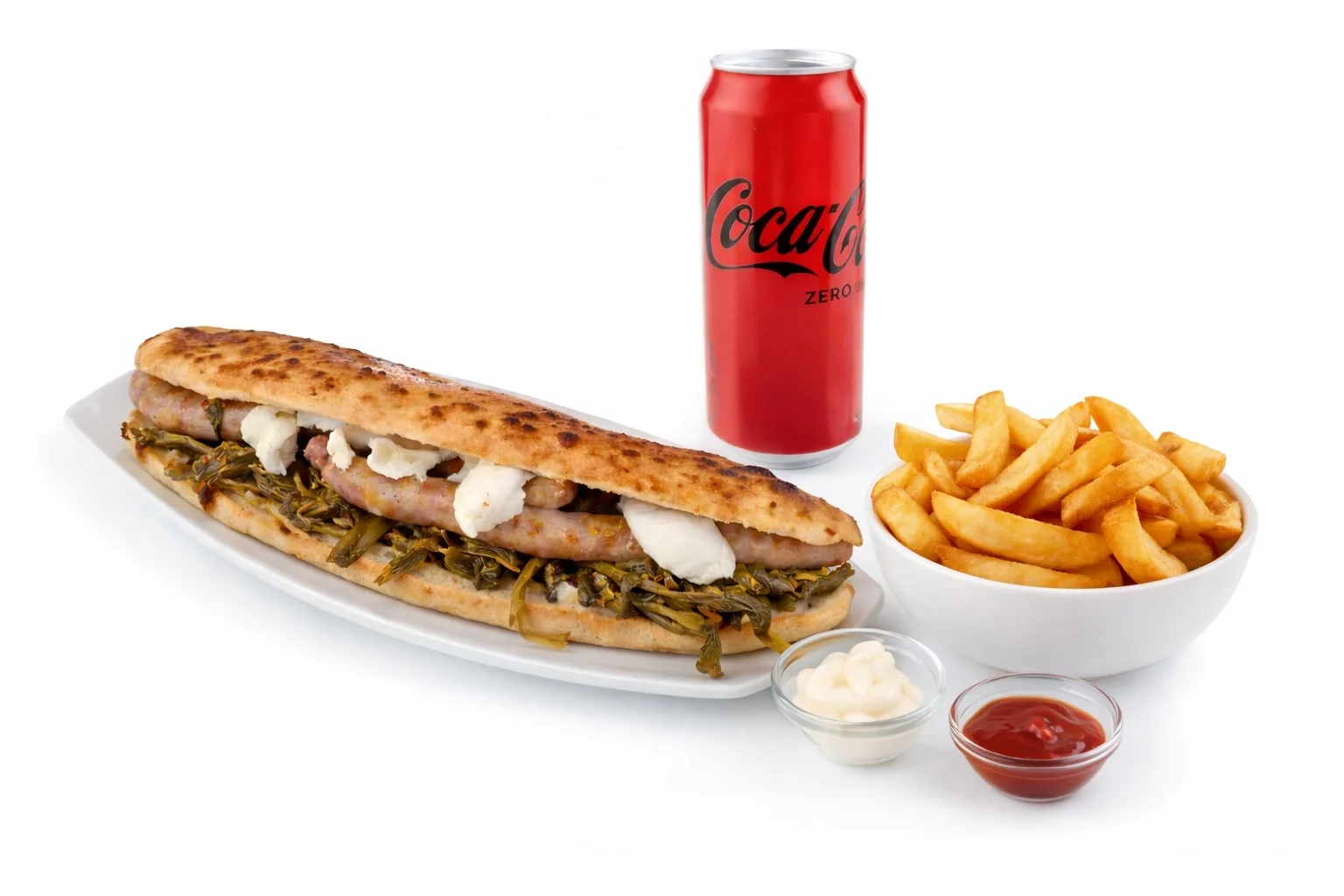 Menù Pasqualino: Panuozzo Pasqualino, 1 fritturina da 4 pezzi a scelta, una bibita da 33 cl a scelta