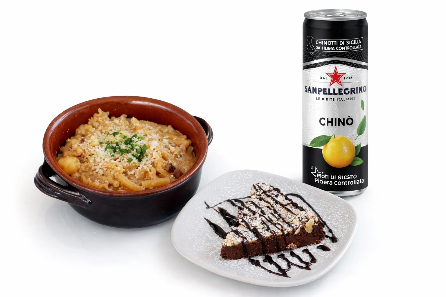 Menù Pasta e Patate: Pasta e patate, un dolce a scelta, una bibita da 33 cl a scelta