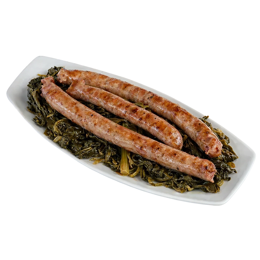 Salsicce e friarielli 2 cervellatine